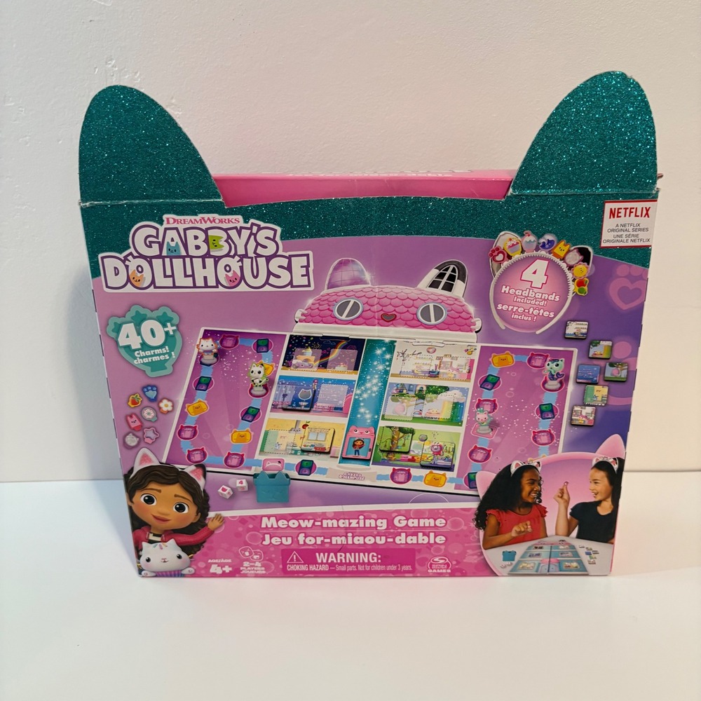 DreamWorks Gabby's Dollhouse‎ Meow-mazing Game Charms Headbands complete used